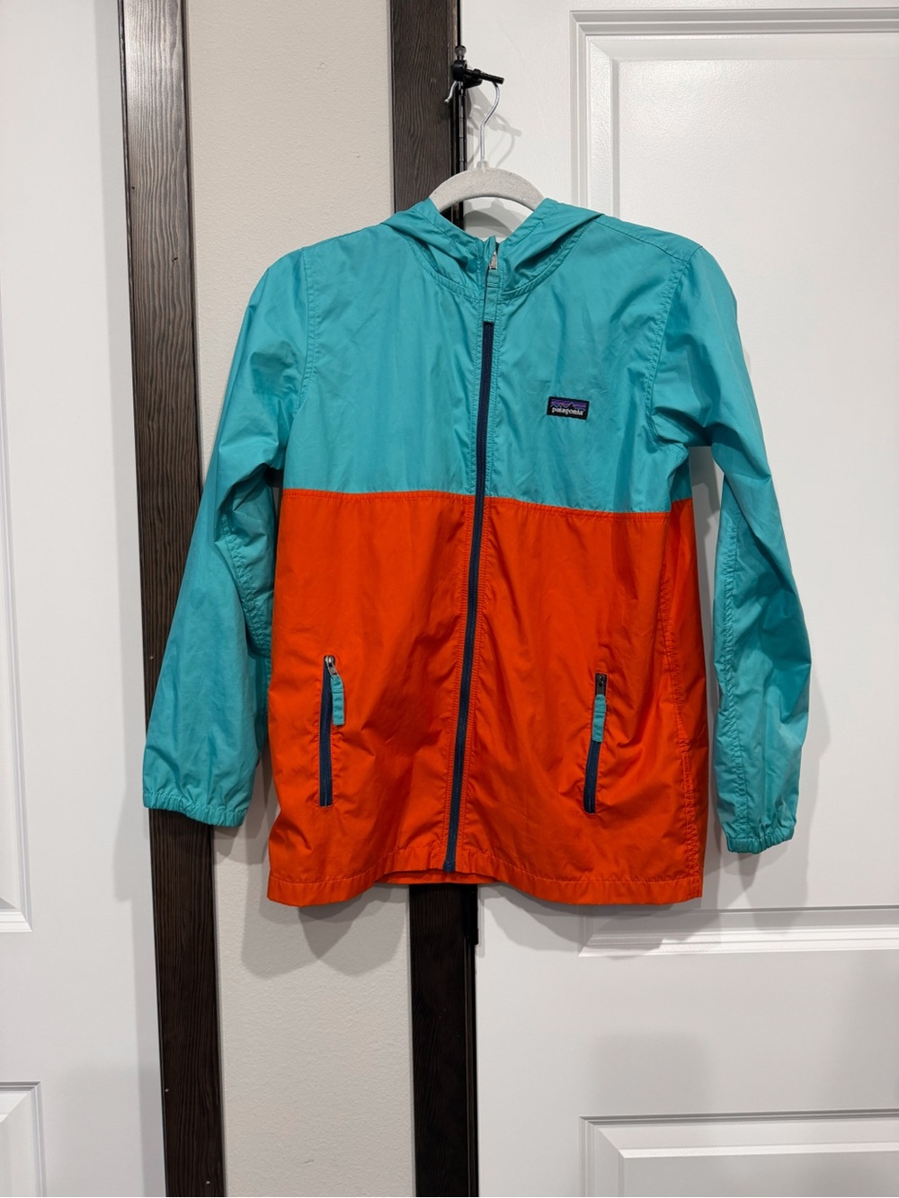 Patagonia Teal Lightweight Hooded Shell